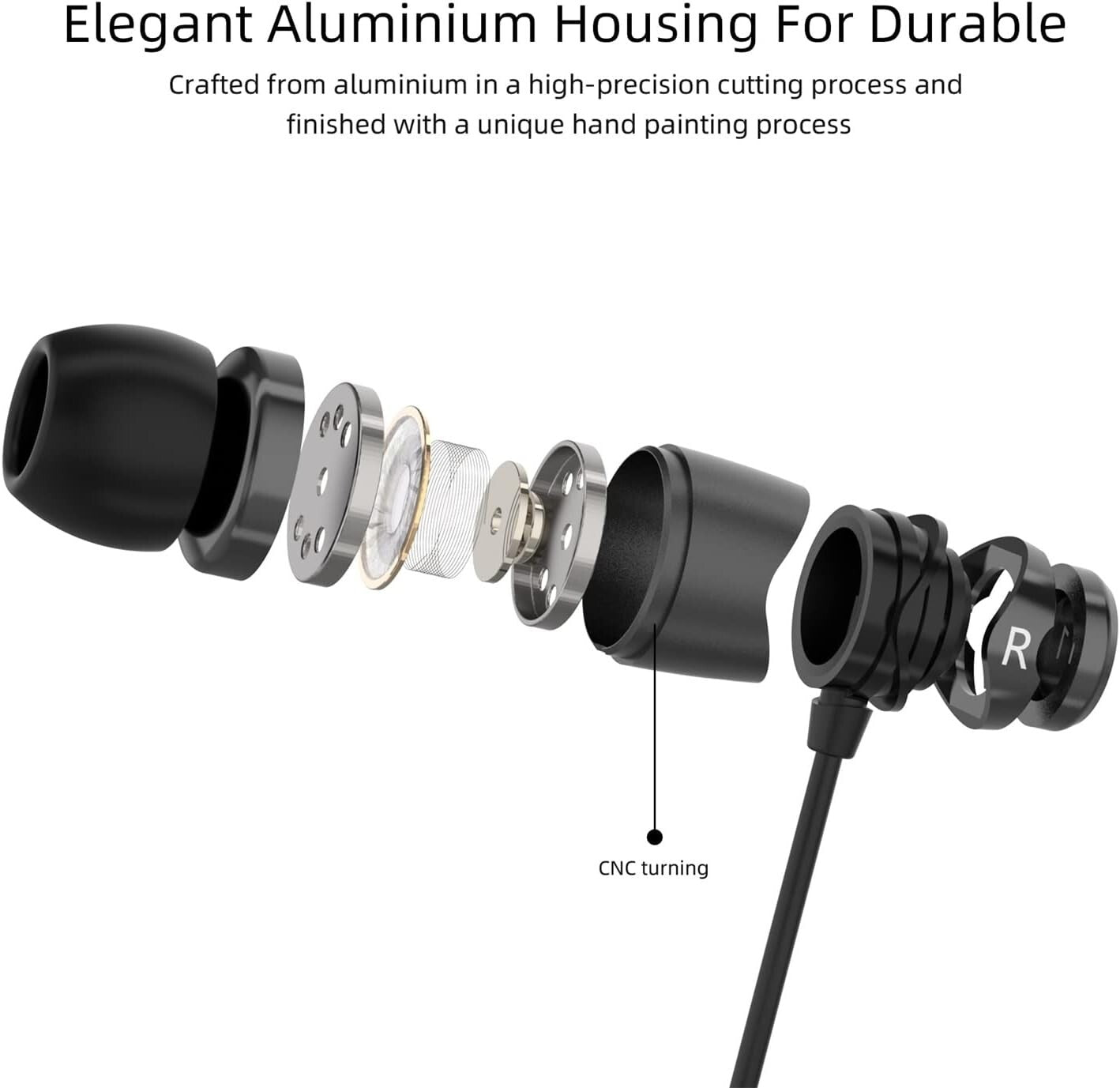 Dynamic Driver In-Ear Earbuds with Comfortable Fit & Noise-Canceling Features
