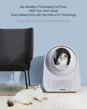 Load image into Gallery viewer, Ultimate Self-Cleaning Litter Box for Multiple Cats - Safe, Convenient, White