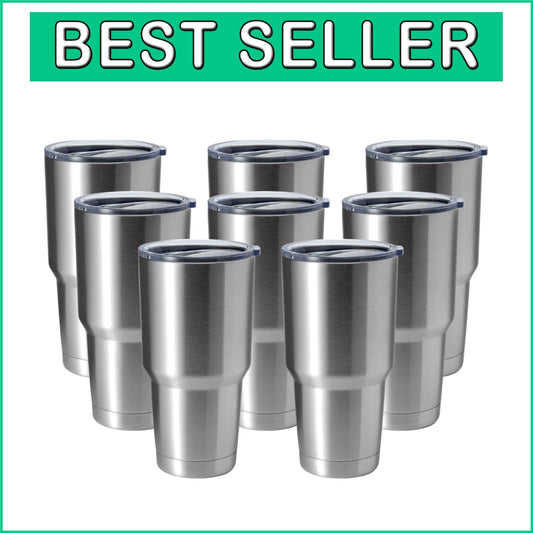 Elegant 30oz Double Wall Insulated Steel Tumbler - Perfect for Hot & Cold Drinks