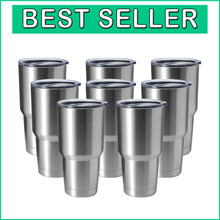 Load image into Gallery viewer, Elegant 30oz Double Wall Insulated Steel Tumbler - Perfect for Hot &amp; Cold Drinks