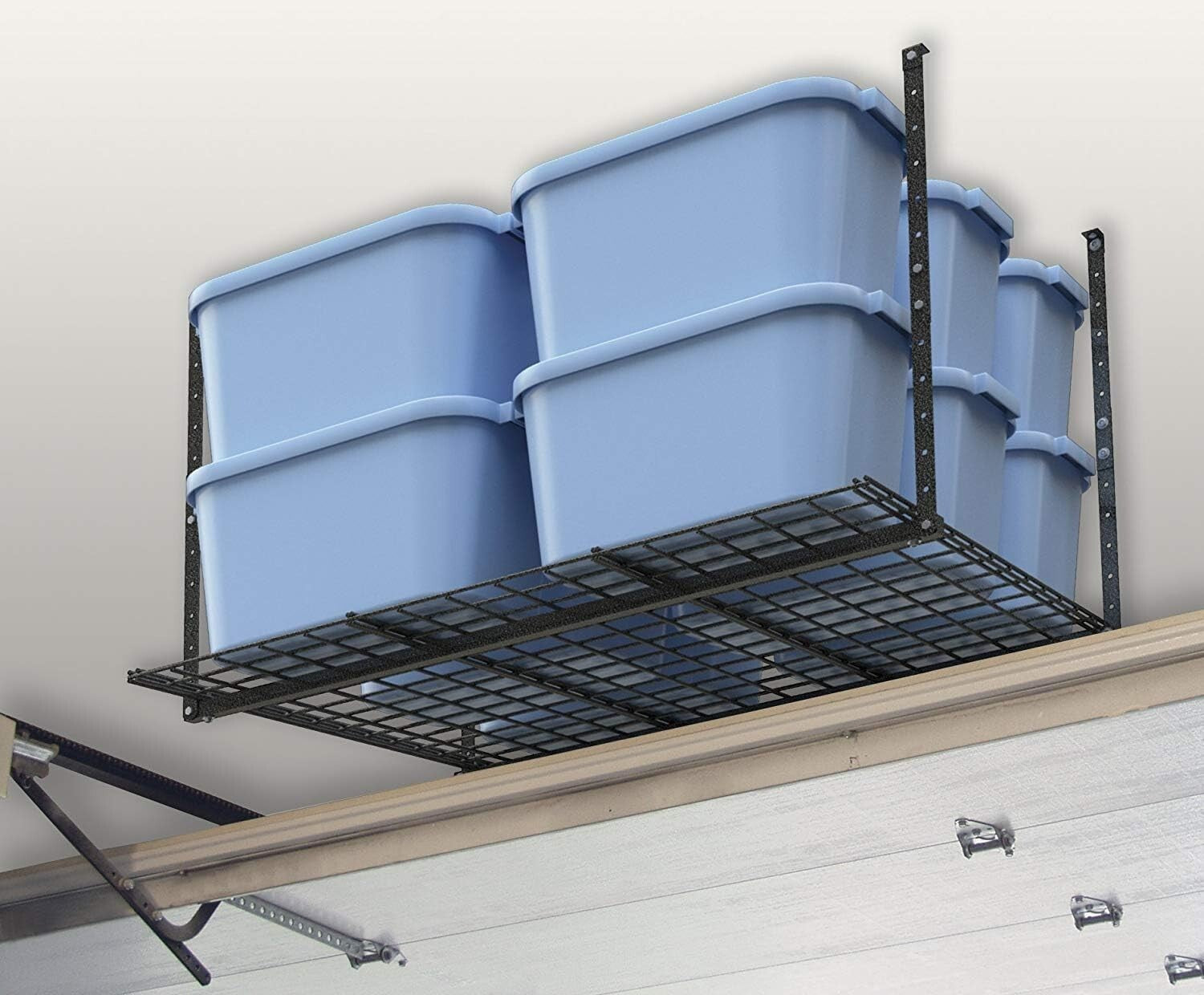 Durable 45-in x 45-in Overhead Storage Rack - Perfect for Garage Organization
