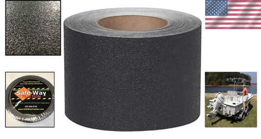 4" x 12' Heavy Duty Anti Slip Tape - Certified Safety & Comfort for Bare Feet