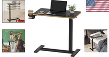 Load image into Gallery viewer, Versatile Height-Adjustable Bedside Table with Hidden Casters for Easy Mobility