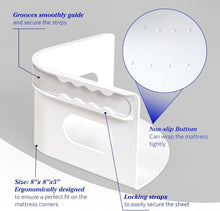 Load image into Gallery viewer, Heavy Duty Bed Sheet Holder with Lock Strips - Secure &amp; Easy Installation