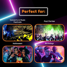 Load image into Gallery viewer, Long-Lasting Glow Sticks - 6" Neon Accessories for Parties &amp; Festivals - 100 ct