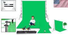 Load image into Gallery viewer, Multi-Functional Green Screen Stand with 100% Cotton Backdrop - Ideal for Events
