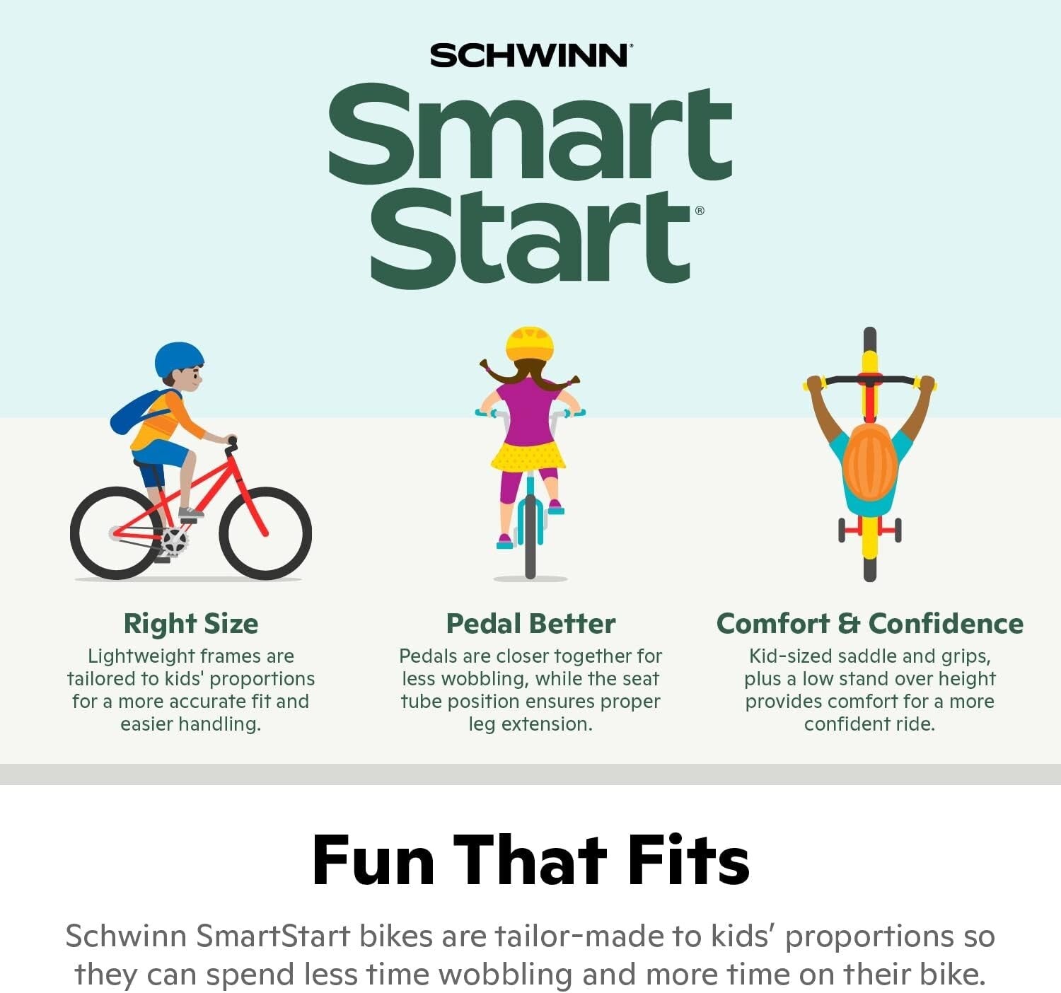 Elm 12-Inch Kids Bike with SmartStart Design & Adjustable Seat for Ages 2-4