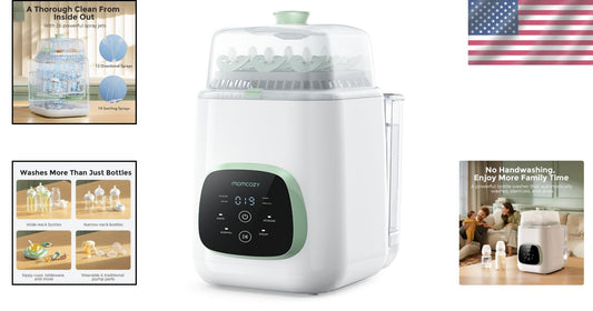 Dual-Layer Sterilizer & Dryer for Bottles – Quick & Compact Baby Care Solution