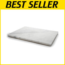 Load image into Gallery viewer, Elegant White Marble Pastry Board 16x20 - Ideal Baking Surface for Pastries