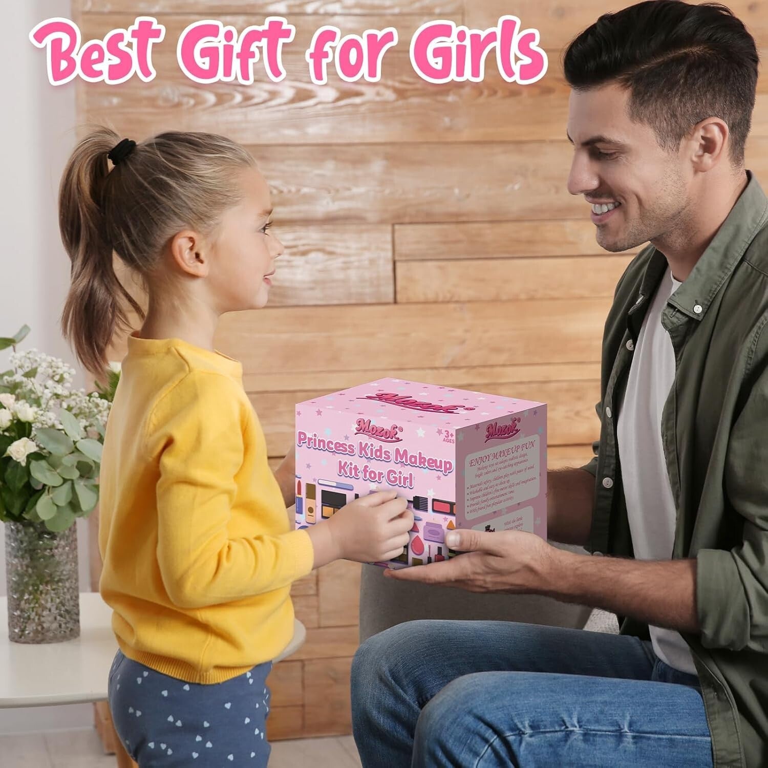 Creative Makeup Kit for Young Girls: Travel Case & 4 Lip Gloss, 20 Eyeshadows