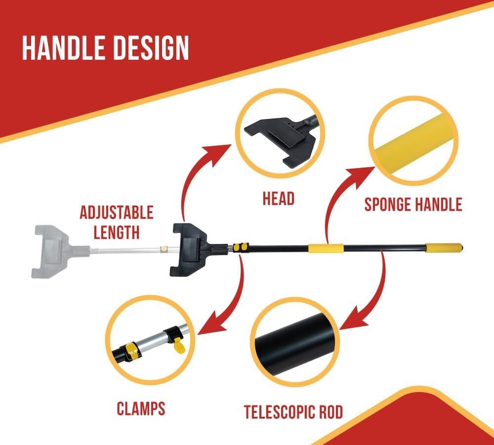 Enhanced Safety 8ft Placement Tool for Corner Protectors - Telescopic Design