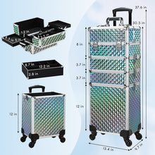 Load image into Gallery viewer, Cosmetology Trolley with 360-Degree Swivel Wheels - Perfect Makeup Organizer