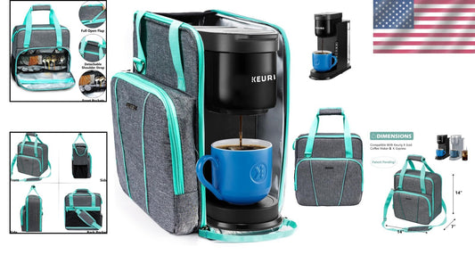 Keurig Compatible Coffee Maker Travel Bag - Lightweight and Stylish Storage Case