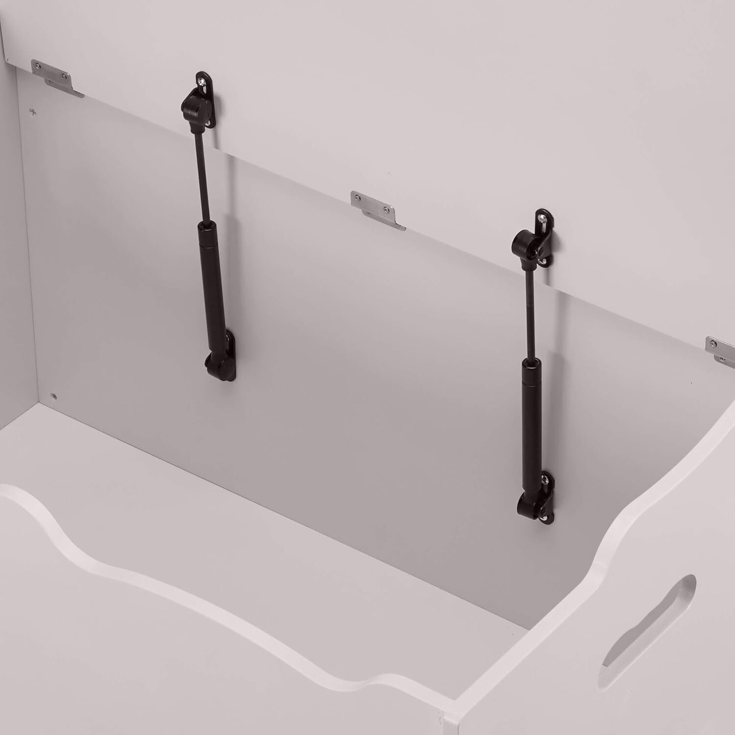 Stylish Kids Toy Box Organizer in Gray, Wooden Storage Chest, 30"x18"x19"