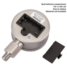 Load image into Gallery viewer, Battery-Powered 3-1/8" Digital Pressure Gauge: 0-5000 psi with LED Backlight