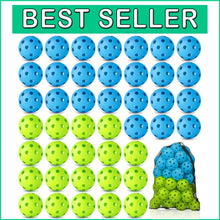 Load image into Gallery viewer, Versatile Softballs for Skills Training: 48 Pack Plastic Balls with Drawstring