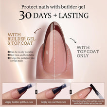 Load image into Gallery viewer, Medium Almond French Press On Nails with Gel &amp; Lamp - 30+ Days Lasting