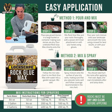 Load image into Gallery viewer, Max Rock Glue 32 Oz - Pet Safe Landscape Adhesive for Stones &amp; Gravel Stabili...