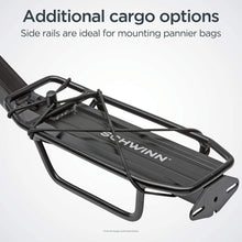Load image into Gallery viewer, Lightweight Aluminum Rear Bike Rack, Holds Up to 26 lbs for Easy Cargo Transport