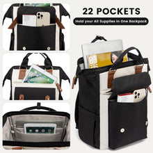 Load image into Gallery viewer, Stylish Wide Open Women’s Backpack – Perfect Work &amp; Travel Bag for Professionals
