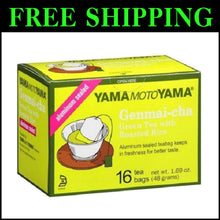 Load image into Gallery viewer, Yamamotoyama Genmai-cha Tea - 16 Bags of Roasted Rice Delight - 12 Pack