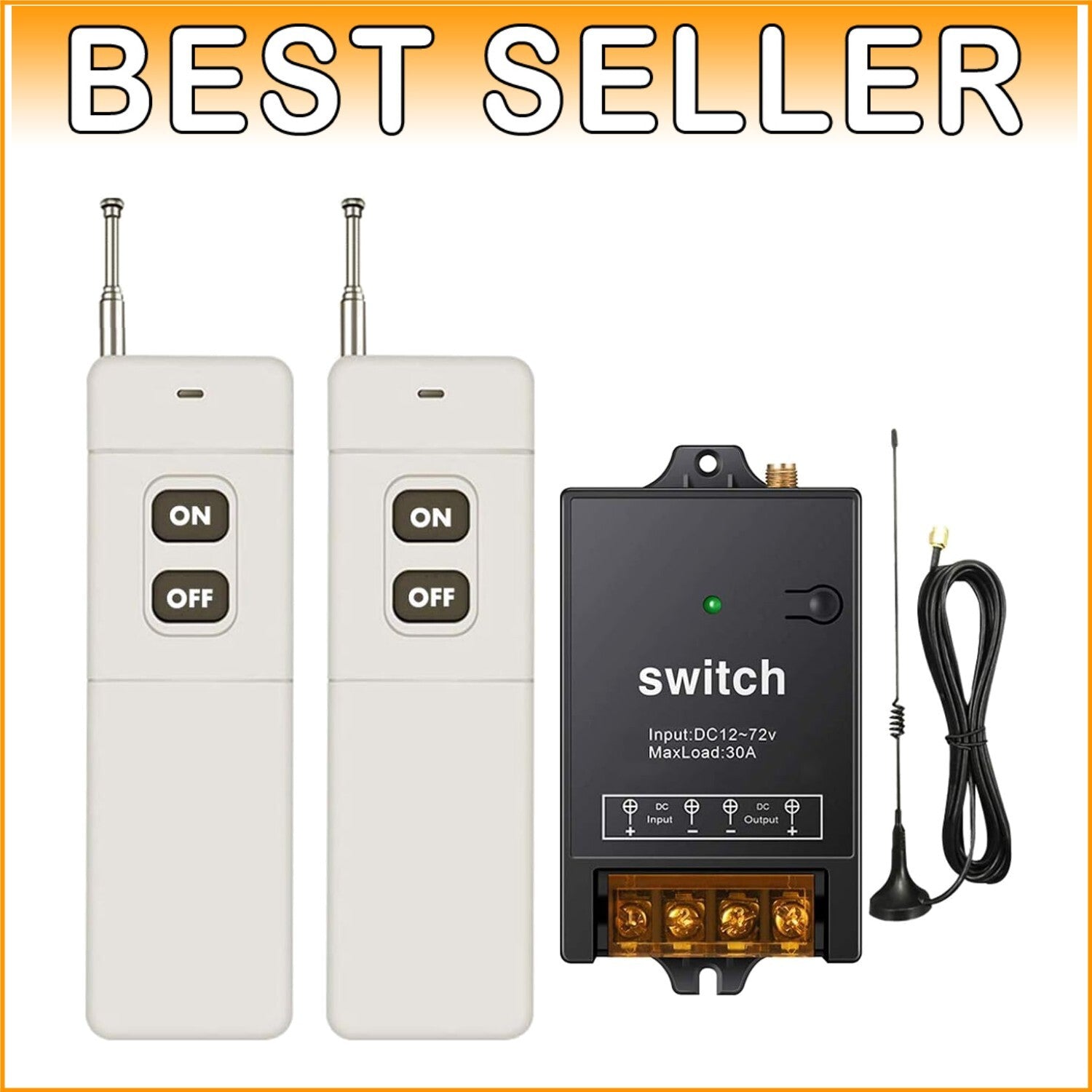 40A High-Sensitivity Wireless Switch - 1500M Range Remote Control Solution