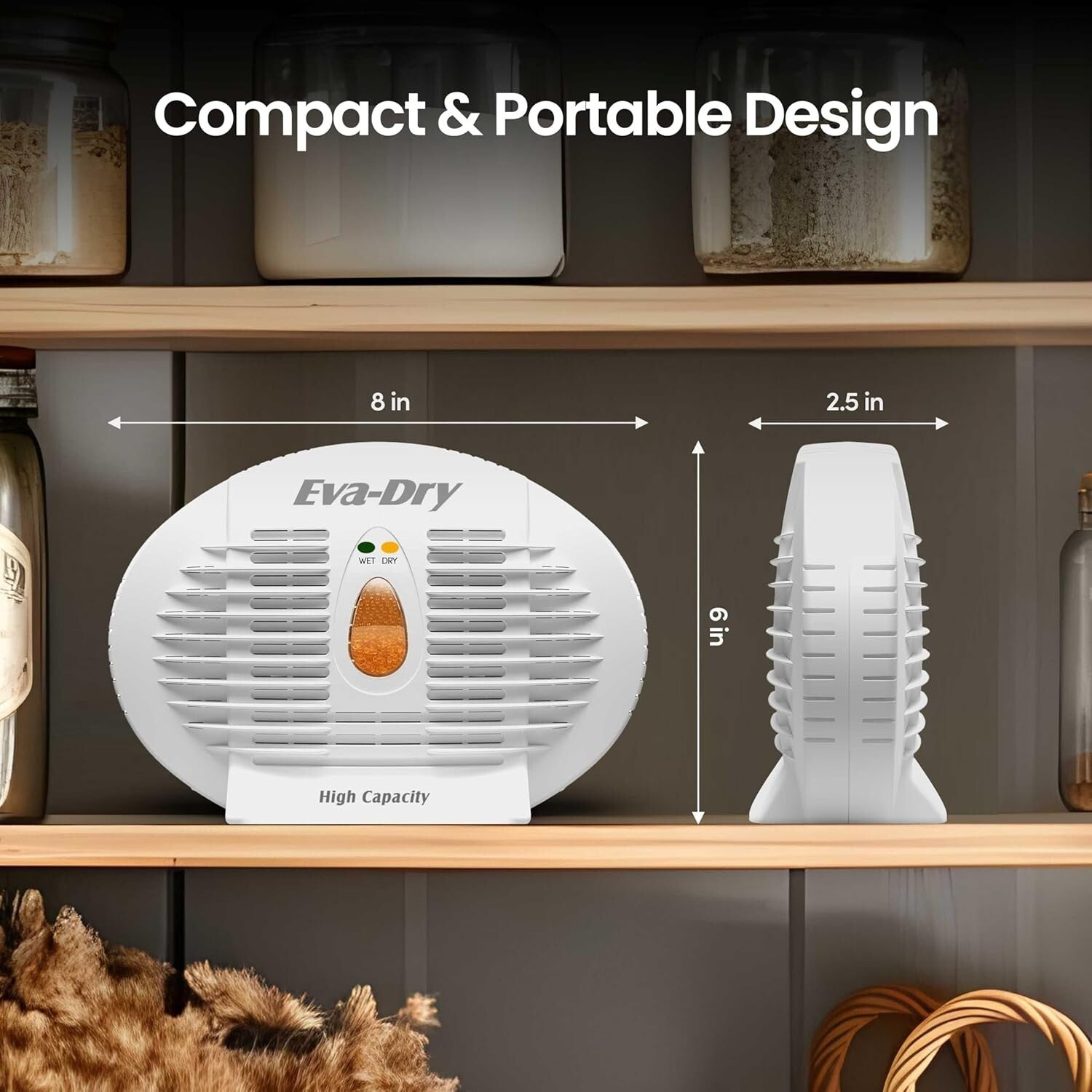 E-500 Wireless Dehumidifier - Long-lasting Moisture Control for Gun Safes & RVs