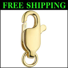 Load image into Gallery viewer, Versatile 4k Yellow Gold Lobster Clasp - Small, Lightweight for Easy Crafting
