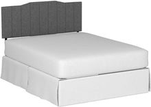 Load image into Gallery viewer, Classic Full Size Upholstered Headboard with Channel Stitched Design in Gray