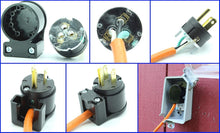 Load image into Gallery viewer, 15 Amp Right Angle NEMA 5-15P Plug Connectors for Generators - 10 Pack