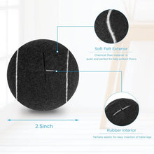 Load image into Gallery viewer, 40 Pcs Precut Rubber Tennis Balls for Furniture &amp; Floor Protection - Black