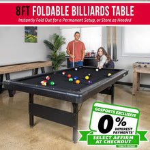 Load image into Gallery viewer, Heavy-Duty 8 Ft Portable Billiards Table - Ready to Play, No Assembly Required