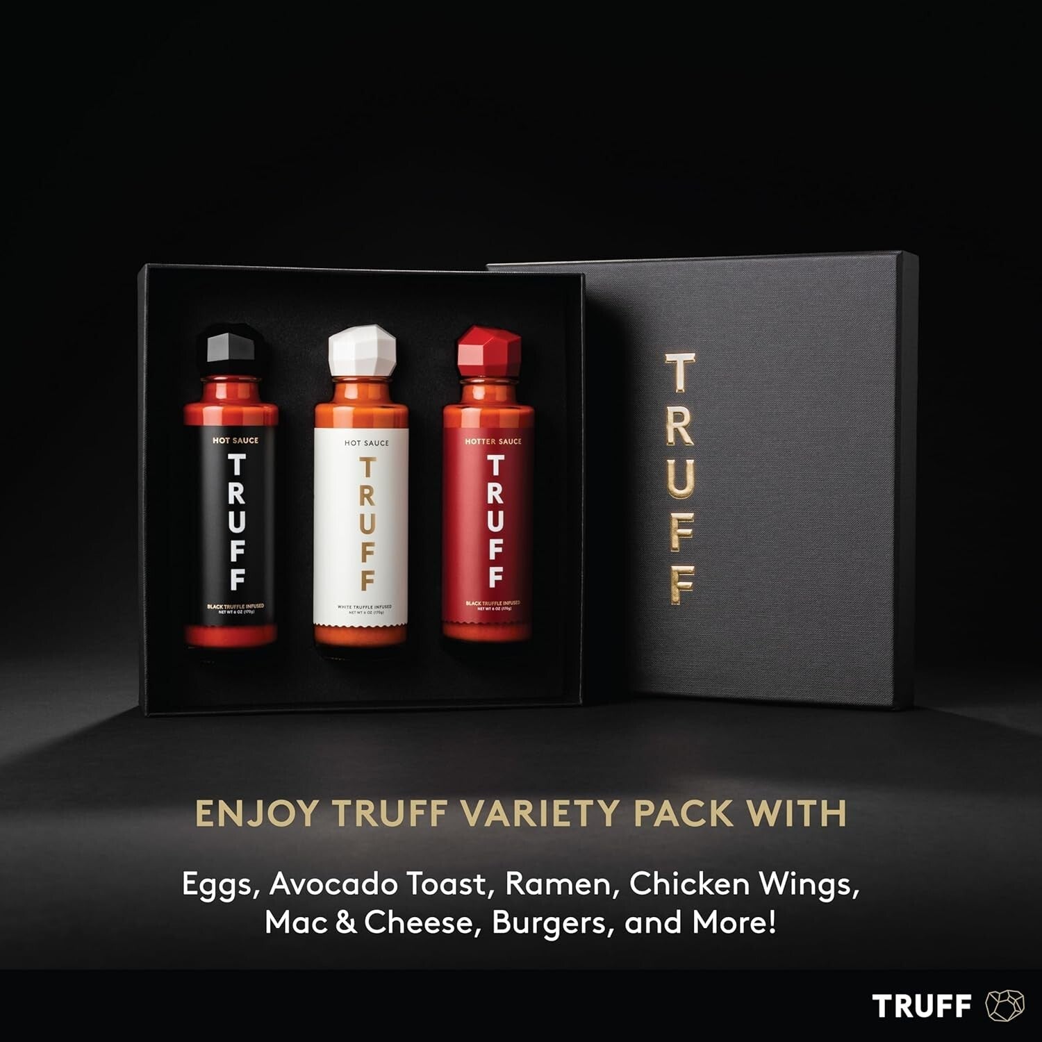 Exquisite 3-Bottle Gourmet Hot Sauce Set - Unique Flavors and Elegant Design
