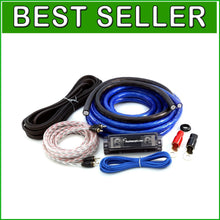 Load image into Gallery viewer, Complete 0 Gauge Amplifier Wiring Kit with RCA and Fuse - Perfect for Vehicles