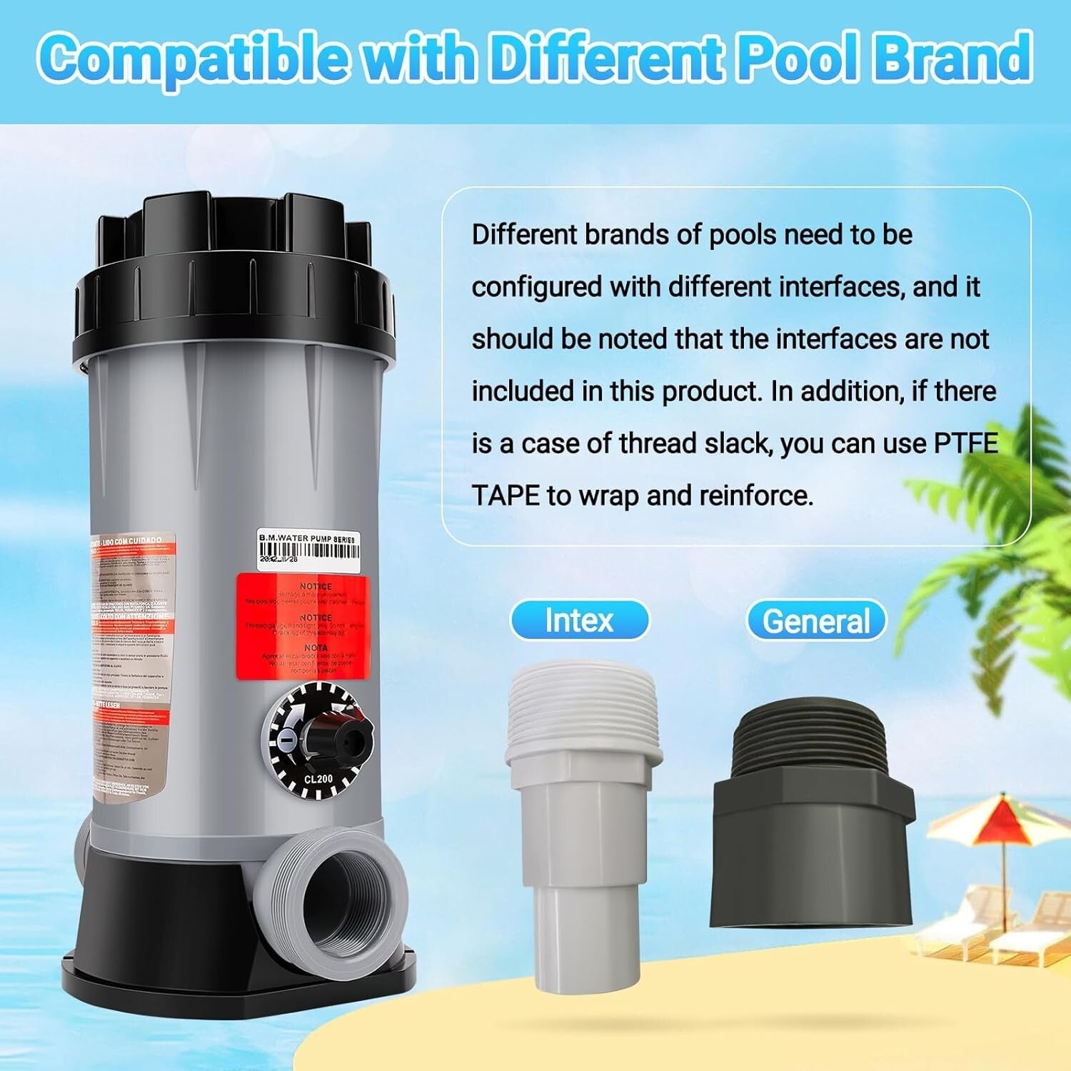 In-Line Chlorinator for Hayward CL200 - Premium Quality Chlorine Feeder System