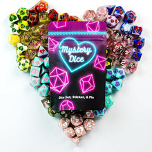 Load image into Gallery viewer, Enchanting Mystery Sweetheart Dice Set - 7 Polyhedral Designs for Game Nights
