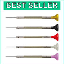 Load image into Gallery viewer, Swiss Made Stainless Steel Screwdriver Set – 5 Ergonomic Tools for Watch Repair