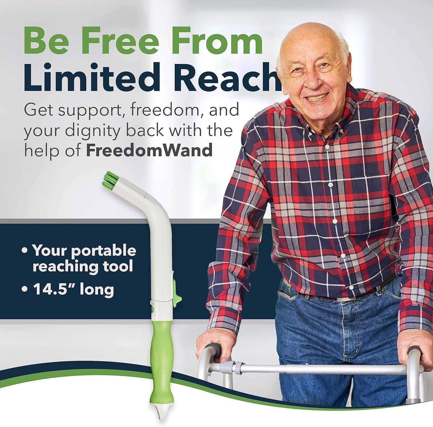 Ergonomic 4-Prong Toilet Paper Extender – Ideal for Limited Mobility Use