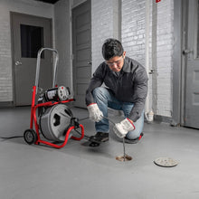 Load image into Gallery viewer, K-400 Heavy-Duty 120-Volt Drain Cleaner with Integrated Transport Cart &amp; Tools