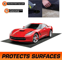 Load image into Gallery viewer, Absorbent Garage Floor Mat 22' x 8'10" - Protect Surfaces with Double-Sided Tape