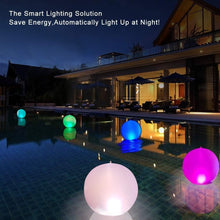 Load image into Gallery viewer, IP68 Waterproof Color Changing Solar LED Pool Lights - 14 Inch Inflatable Set