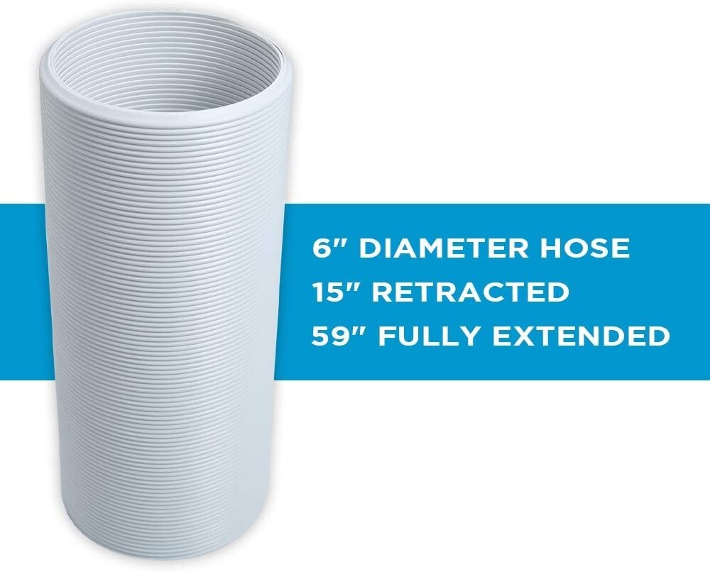 Effortless Setup Universal Window Kit for Portable ACs with 6" Exhaust Hose