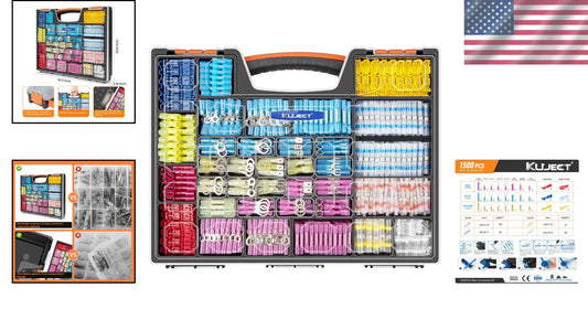 1500PCS Waterproof Heat Shrink Wire Connectors for Marine and Automotive Use