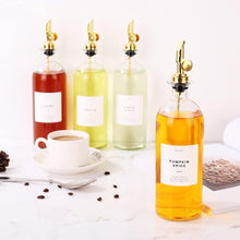 Load image into Gallery viewer, Chic 500ml Oil &amp; Vinegar Dispenser Set with Stain-Free Labels and Pour Spout