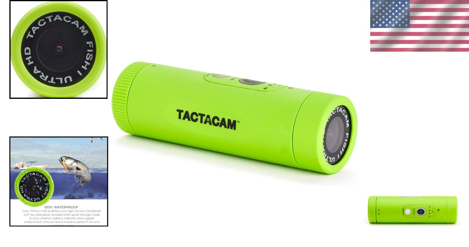 Innovative Fish-i Action Camera: 100% Waterproof and Instant Playback Feature