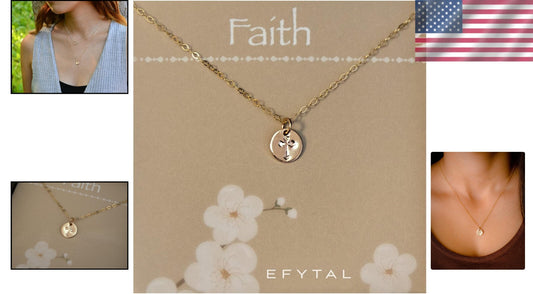 Timeless 14k Gold Filled Cross Necklace - Ideal for Women’s First Communion