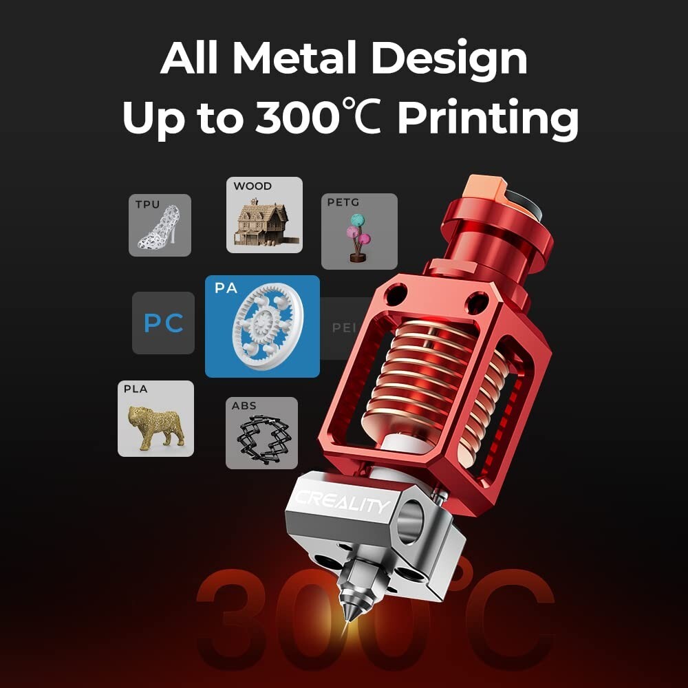 High-Temperature Creality Spider 3.0 Hotend Upgrade for Ender 3 Series Printers