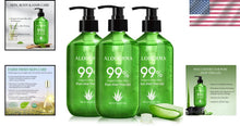 Load image into Gallery viewer, Hydrating Aloe Vera Gel - 99% Organic Formula for Face, Body &amp; Scalp, 3-Pack