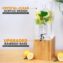 Load image into Gallery viewer, Versatile Acrylic Beverage Dispenser with Stainless Steel Spigot - 1.25 Gallons