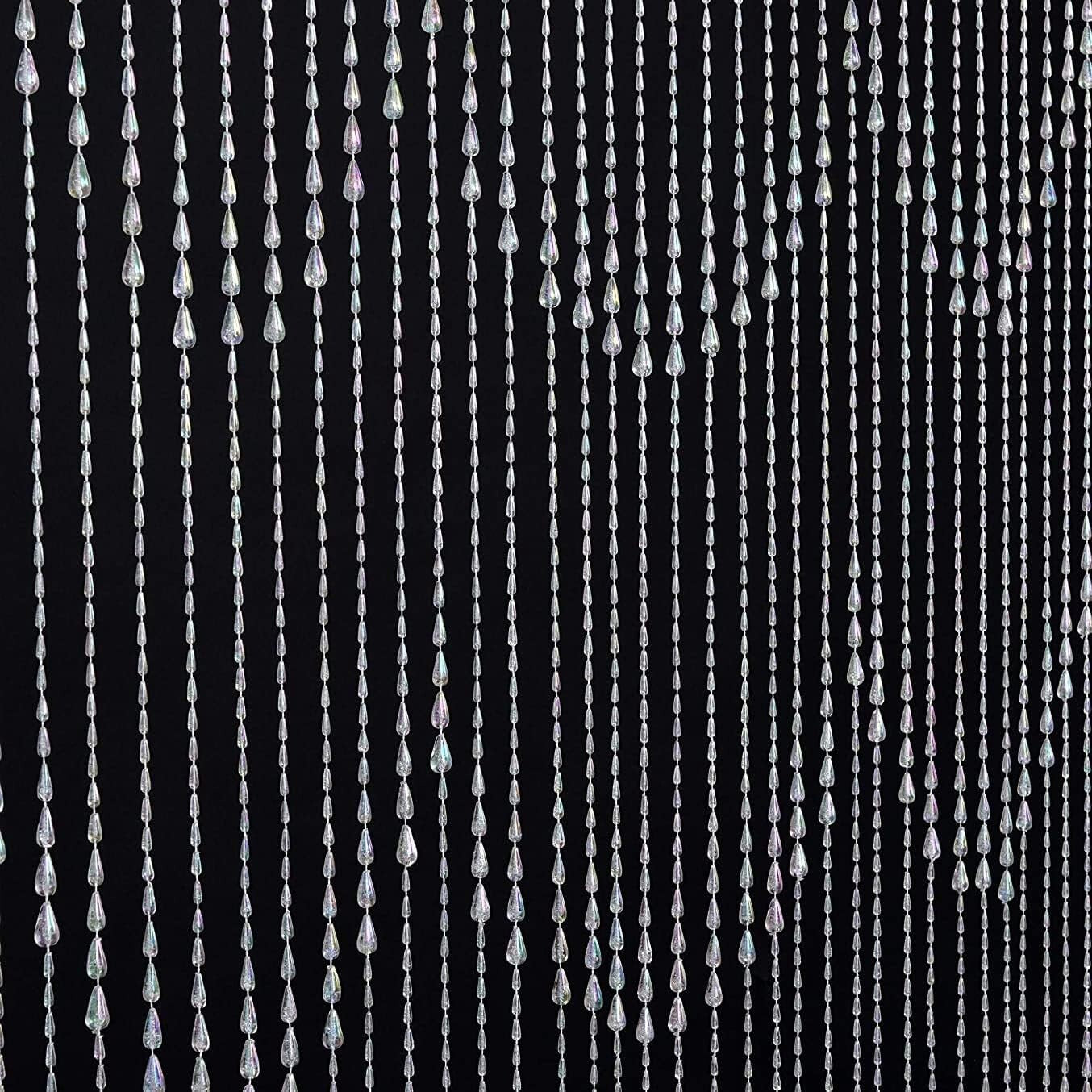 Adjustable 3FT x 6FT Beaded String Curtain – Charming Home Decoration